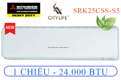 Điều hòa Mitsubishi Heavy 1 chiều 24.000 BTU SRK/SRC 25CSS-S5